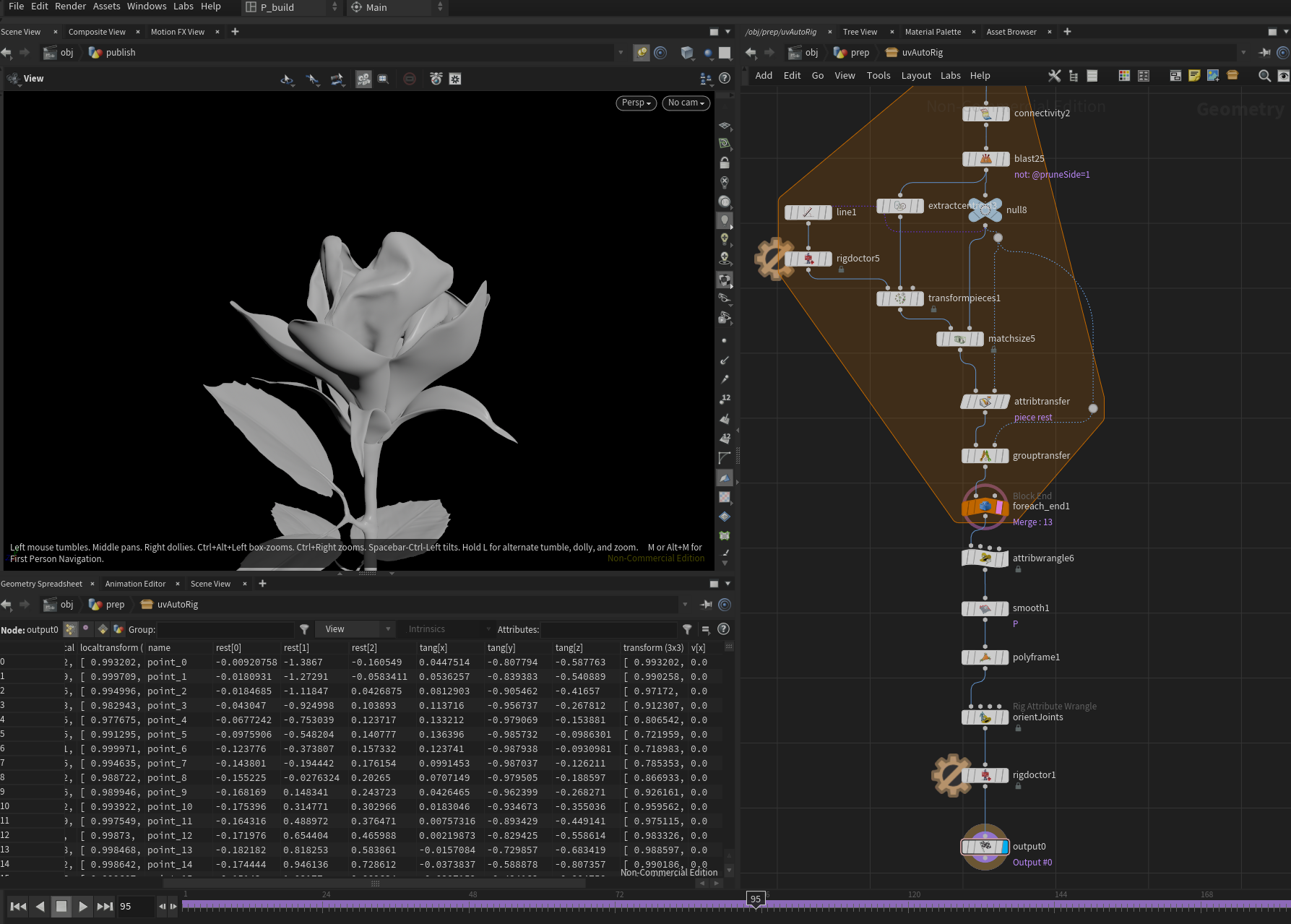 Screenshot of Houdini.
